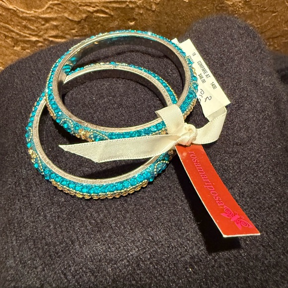 Turquoise crystal bracelets - Picture 5 of 10
